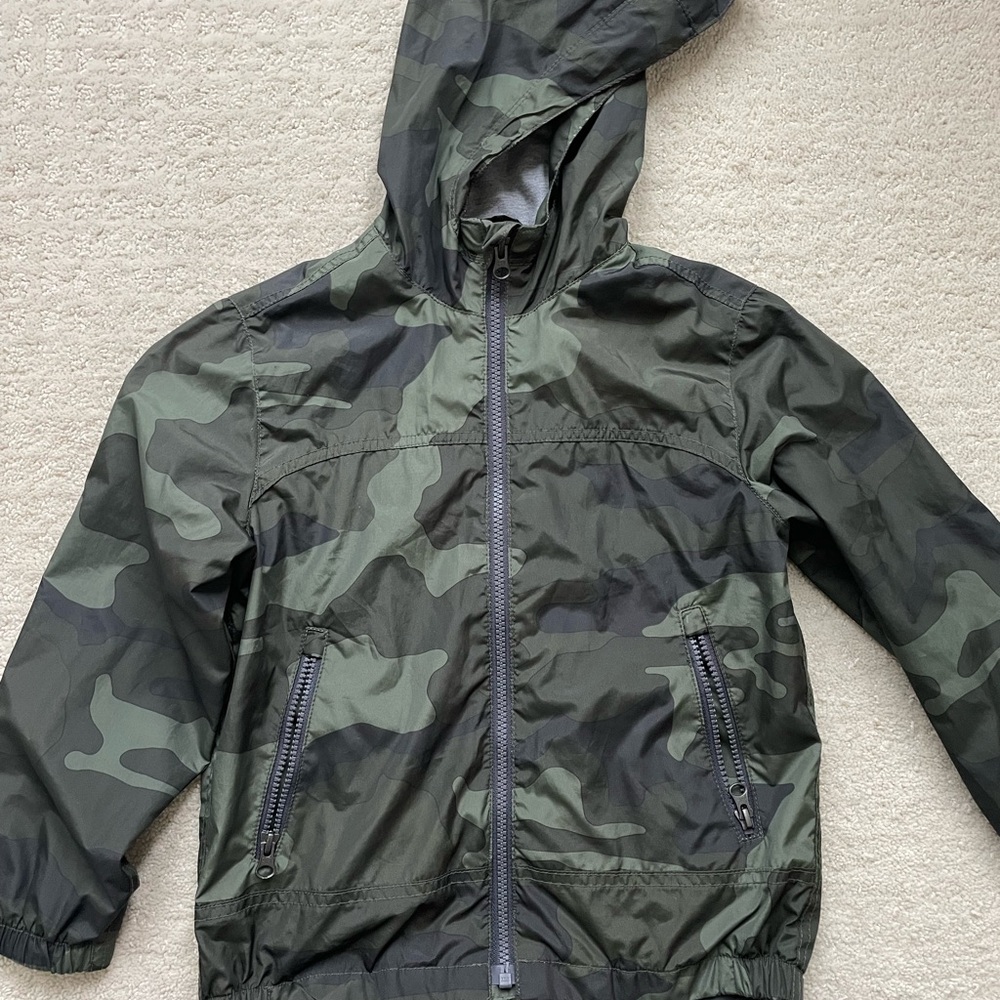 Kids Camouflage Hooded Jacket